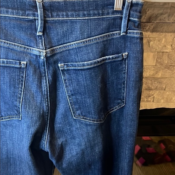 Frame Dark Wash Le Beau Crop Denim Jeans size 27 - Picture 11 of 13